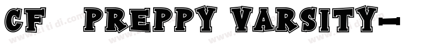 CF   Preppy Varsity字体转换